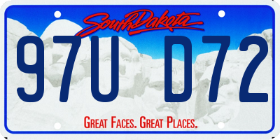SD license plate 97UD72