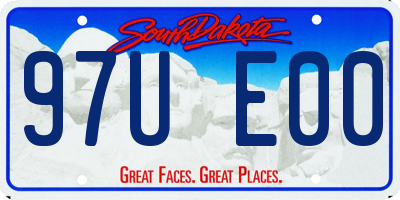 SD license plate 97UE00