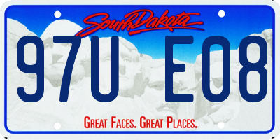 SD license plate 97UE08