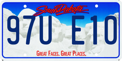 SD license plate 97UE10