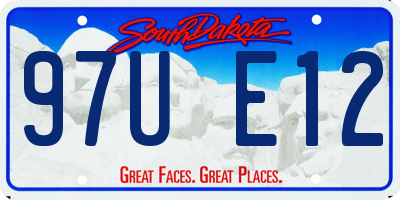 SD license plate 97UE12