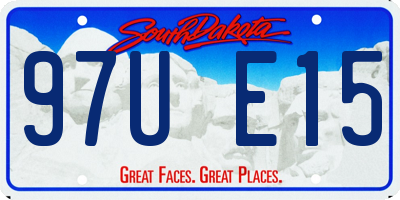 SD license plate 97UE15