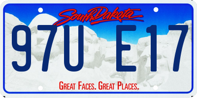 SD license plate 97UE17