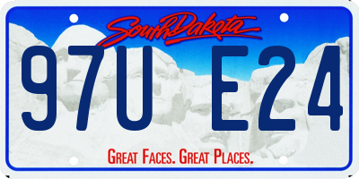 SD license plate 97UE24
