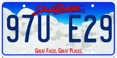 SD license plate 97UE29