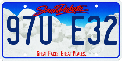 SD license plate 97UE32
