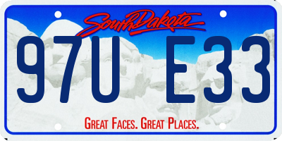 SD license plate 97UE33