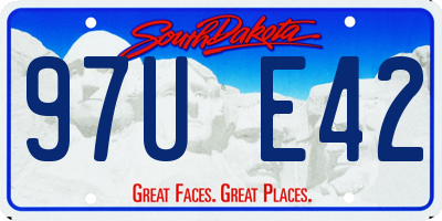 SD license plate 97UE42