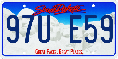 SD license plate 97UE59