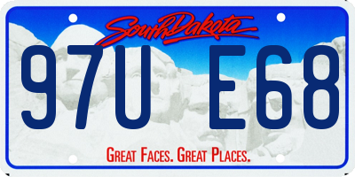 SD license plate 97UE68