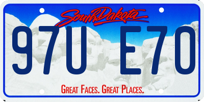 SD license plate 97UE70
