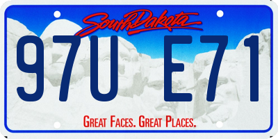 SD license plate 97UE71