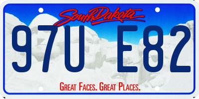 SD license plate 97UE82