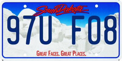 SD license plate 97UF08