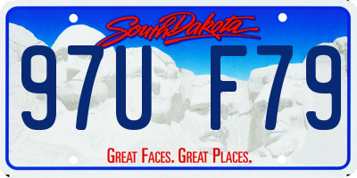 SD license plate 97UF79