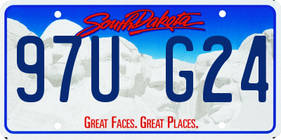 SD license plate 97UG24