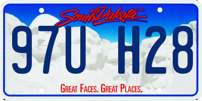 SD license plate 97UH28