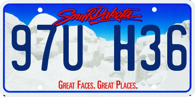 SD license plate 97UH36