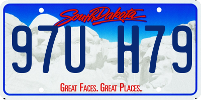 SD license plate 97UH79