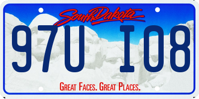 SD license plate 97UI08