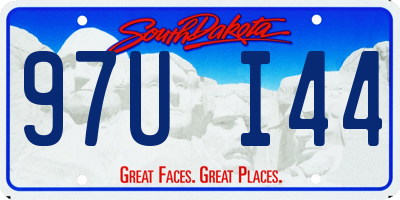 SD license plate 97UI44