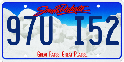 SD license plate 97UI52