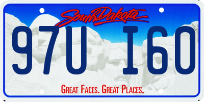 SD license plate 97UI60