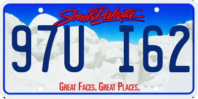 SD license plate 97UI62