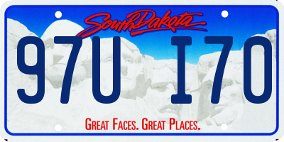 SD license plate 97UI70