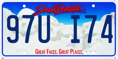 SD license plate 97UI74