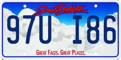 SD license plate 97UI86