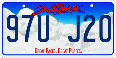 SD license plate 97UJ20