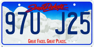 SD license plate 97UJ25