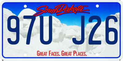SD license plate 97UJ26