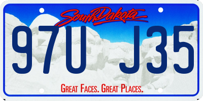 SD license plate 97UJ35