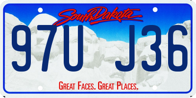 SD license plate 97UJ36