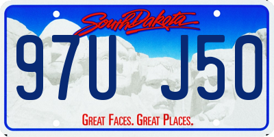 SD license plate 97UJ50