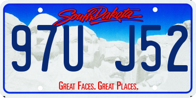 SD license plate 97UJ52