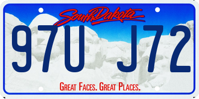 SD license plate 97UJ72