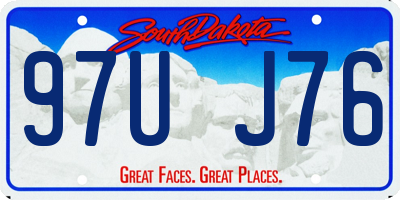 SD license plate 97UJ76