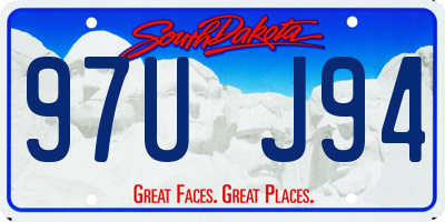 SD license plate 97UJ94