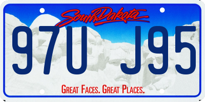 SD license plate 97UJ95