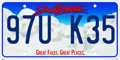 SD license plate 97UK35