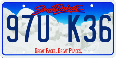 SD license plate 97UK36