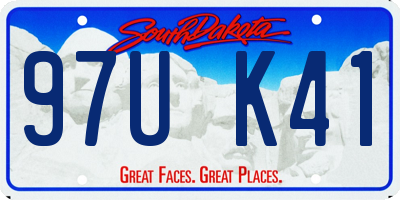 SD license plate 97UK41