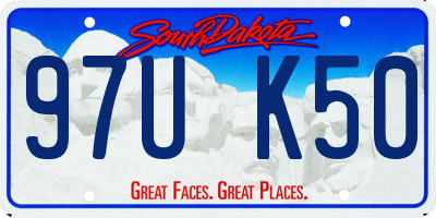 SD license plate 97UK50