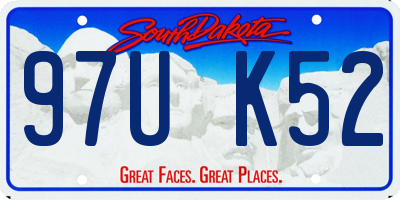 SD license plate 97UK52