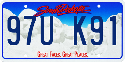 SD license plate 97UK91