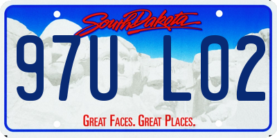 SD license plate 97UL02