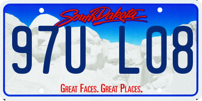 SD license plate 97UL08